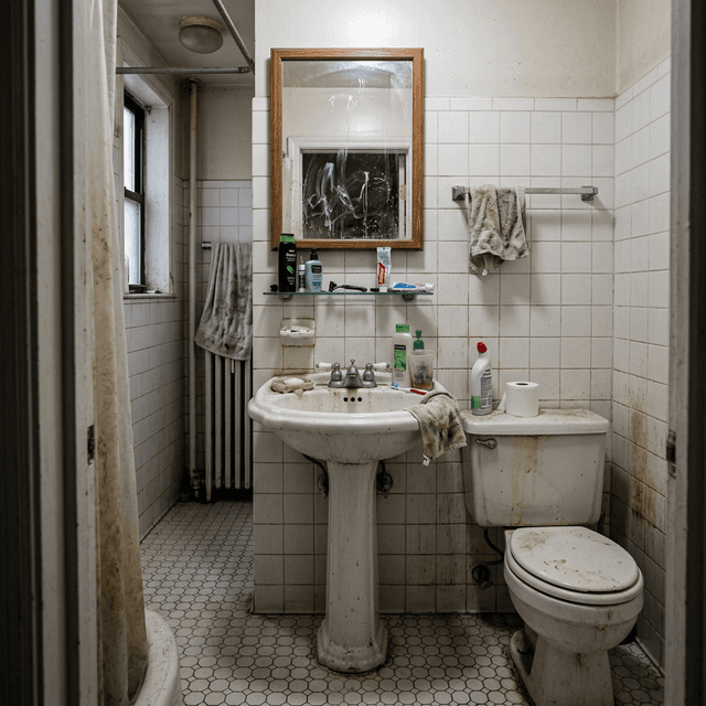 Before cleaning — Hoboken Bathroom