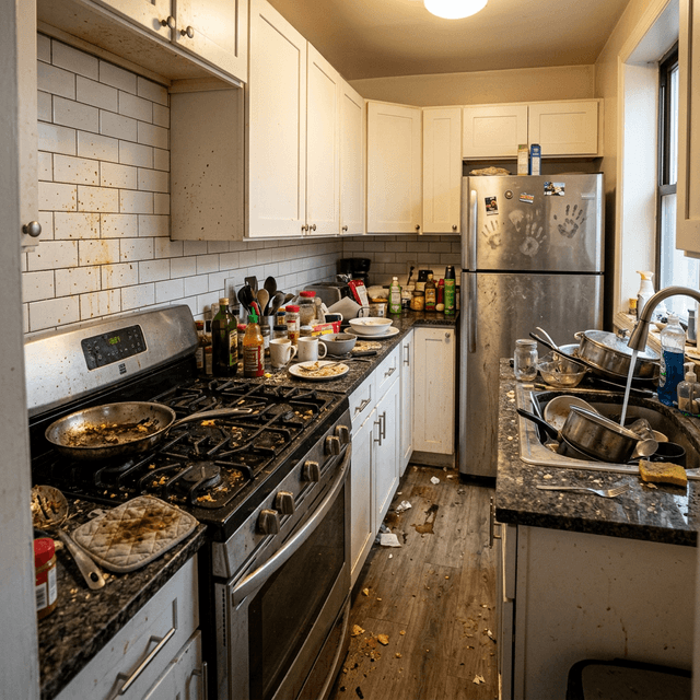 Before cleaning — Jersey City Kitchen